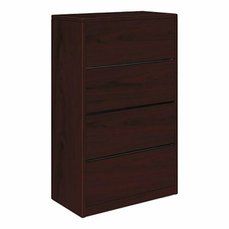 HON 10516NN 10500 Series Mahogany Four-Drawer Lateral Filing Cabinet - 36'' x 20'' x 59 1/8'' 328HON10516N